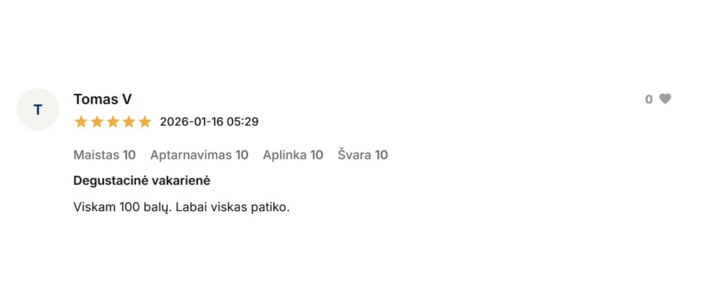 Omakase Vilnius atsliepimai 5