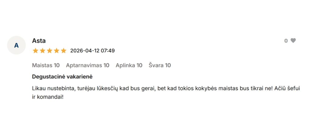 Omakase Vilnius atsliepimai 2